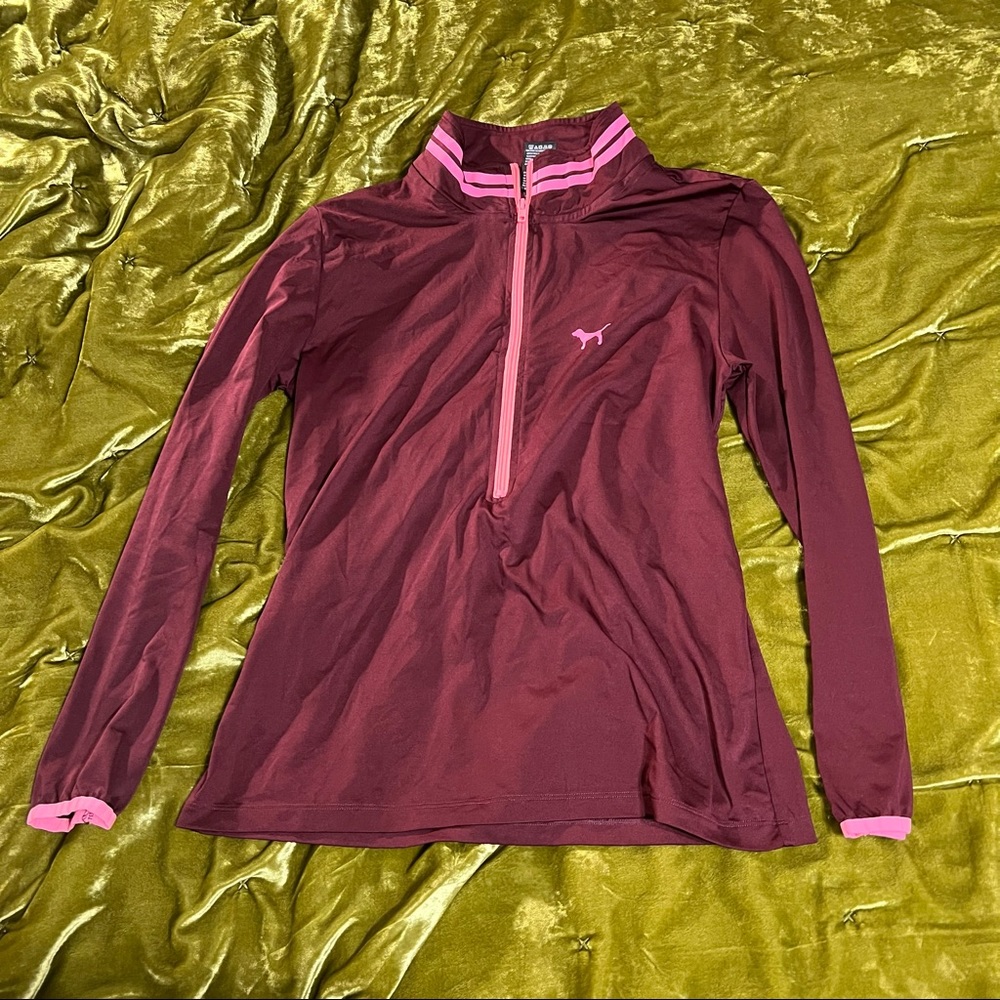 Pink Half Zip Pullover - image 1